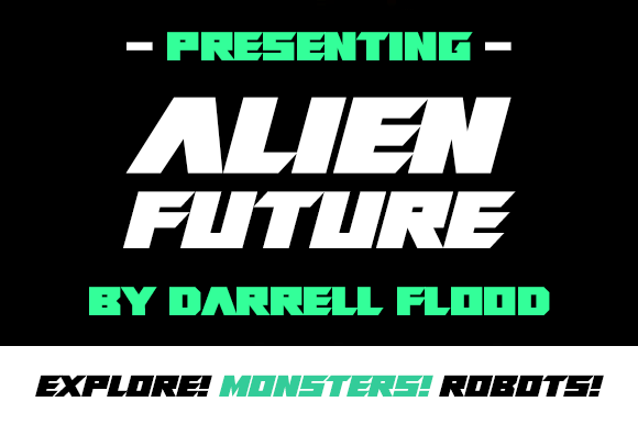 Alien Future: A Futuristic Display Font for Digital Design