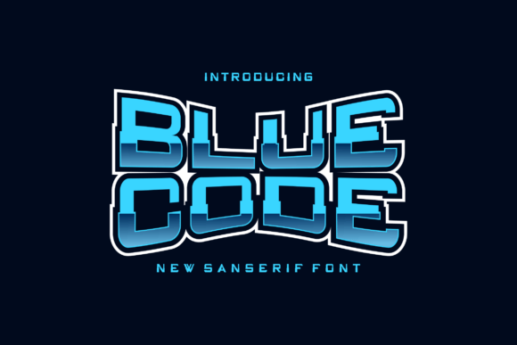 Bluecode: A Bold Display Font That Elevates Digital Branding