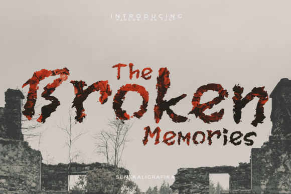Broken Memories Font: A Display Typeface for High-Impact Marketing
