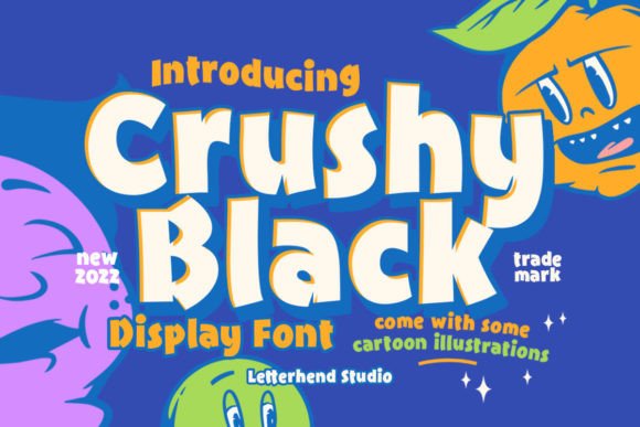Crushy Black: A Playful Display Font for Editors