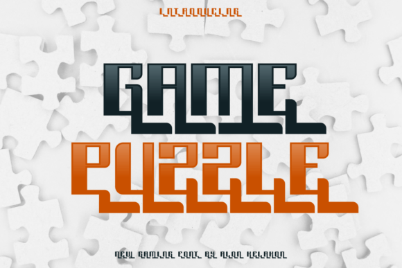 Game Puzzle: A Modern Display Font for Bold Editorial Design