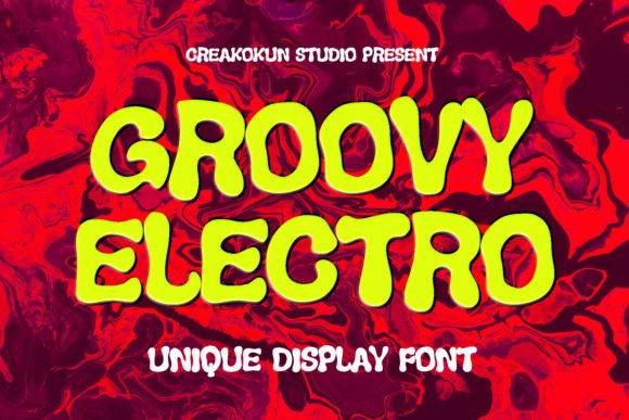 Groovy Electro: A Retro Display Font That Pops on the Web