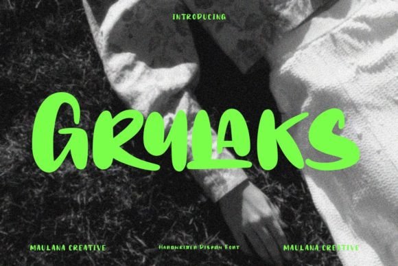 Grulaks: A Bold Handwritten Display Font for Crafters & Sellers