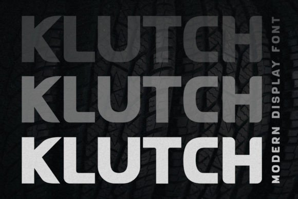 Klutch: A Racing-Inspired Display Typeface for Editorial Impact