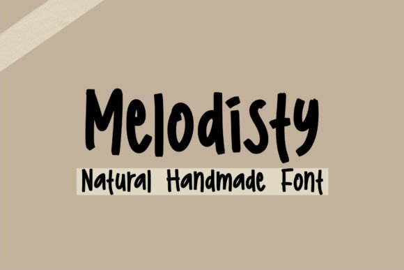 Melodisty: A Natural Display Typeface for Digital Branding