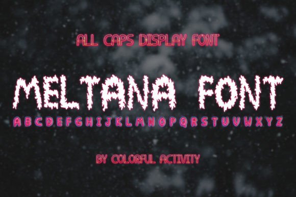 Meltana: A Standout Display Font for Small Business Branding