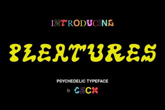 Pleatures: A Display Font That Feels Like Summer Light