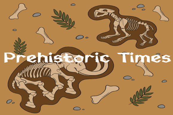 Prehistoric Times: A Playful Display Font for Bold Brand Moments