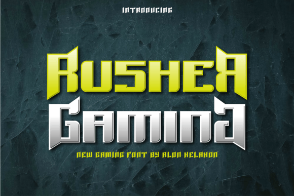 Rusher Gaming: A Display Font for Bold Editorial Statements