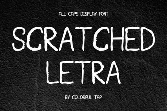Scratched Letra: A Bold, Textured Display Font That Delivers Personality