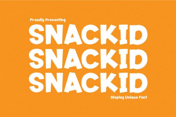 Snackid: A Playful Display Typeface for Marketing Visuals