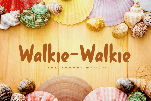 Walkie Walkie: A Playful Display Font for Business Branding