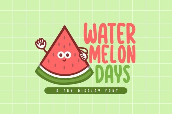 Watermelon Days: A Playful Display Font That Makes Campaigns Pop