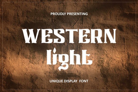 Western Light: A Maker’s Display Font for Handmade Products