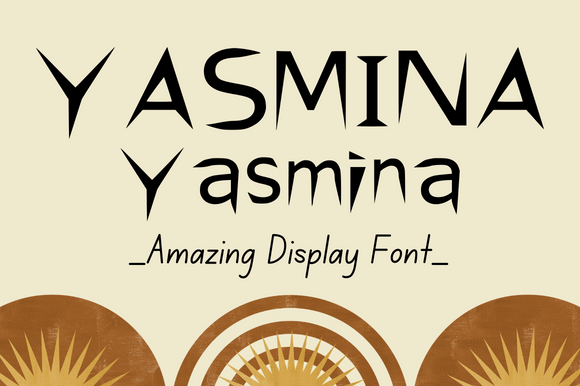 Yasmina: A Display Font That Elevates Real Small Business Branding
